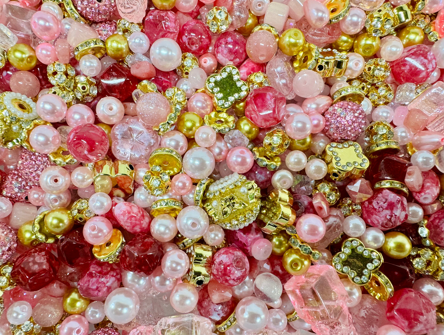 Romantic pink gold mix