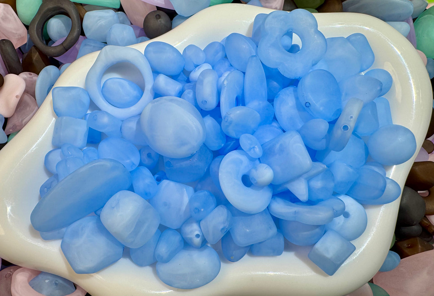 frosted beads