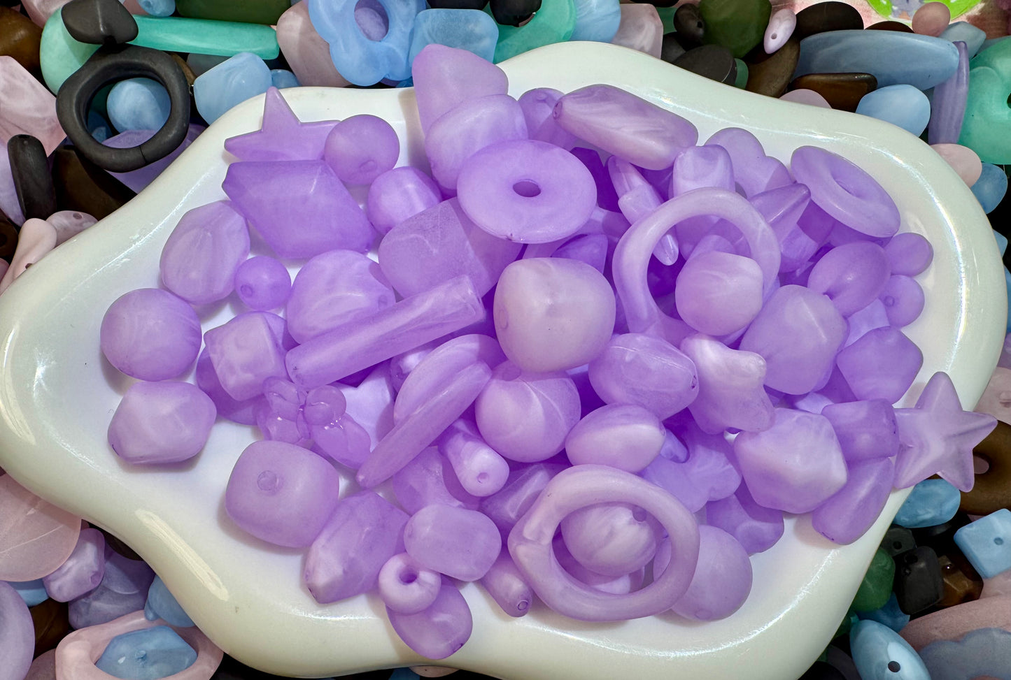 frosted beads
