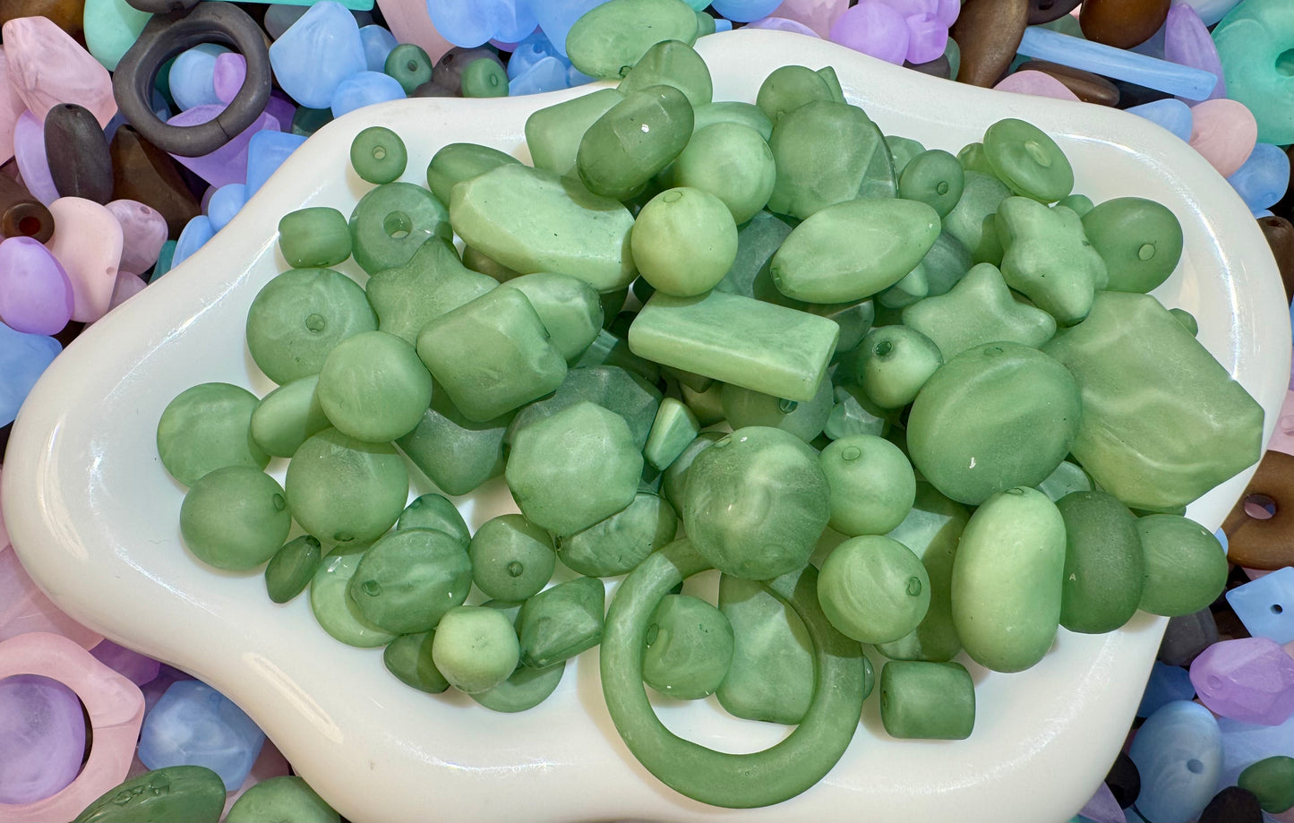 frosted beads