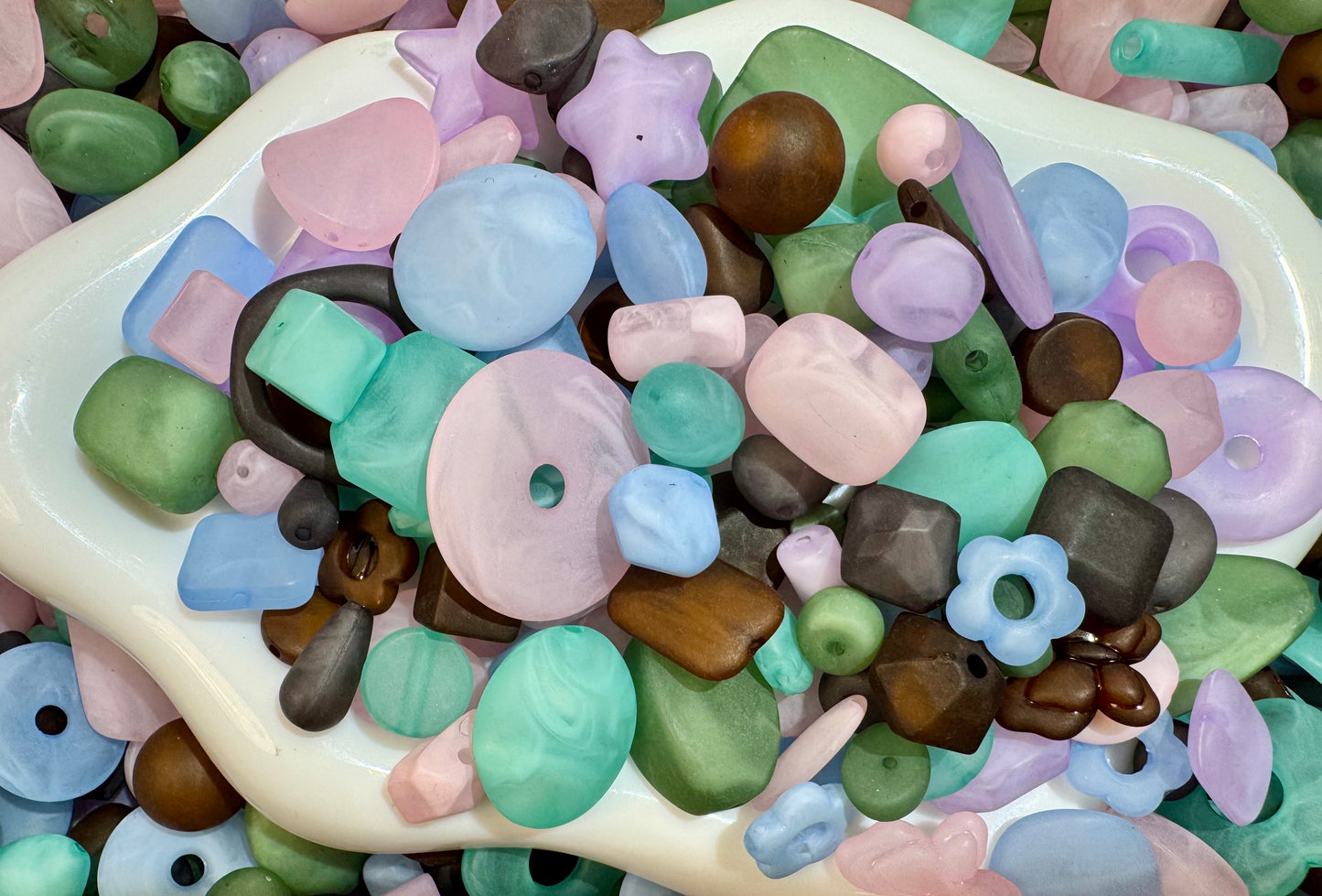 frosted beads