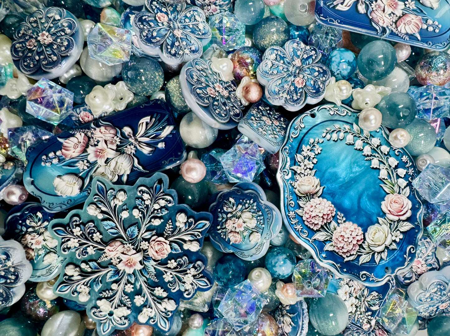 Blue flower mix