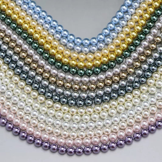 Glass pearl beads